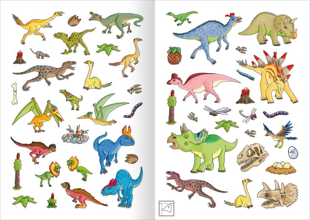 Weitere Ansicht: MINI-Stickerheft - Dinosaurier
