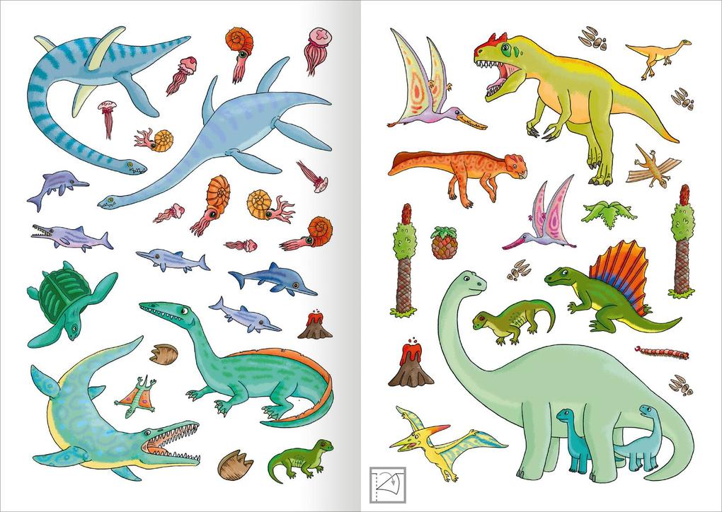 Weitere Ansicht: MINI-Stickerheft - Dinosaurier