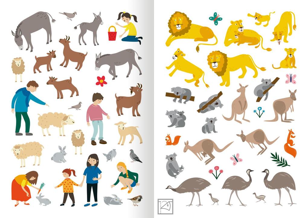 Weitere Ansicht: MINI-Stickerheft - Im Zoo
