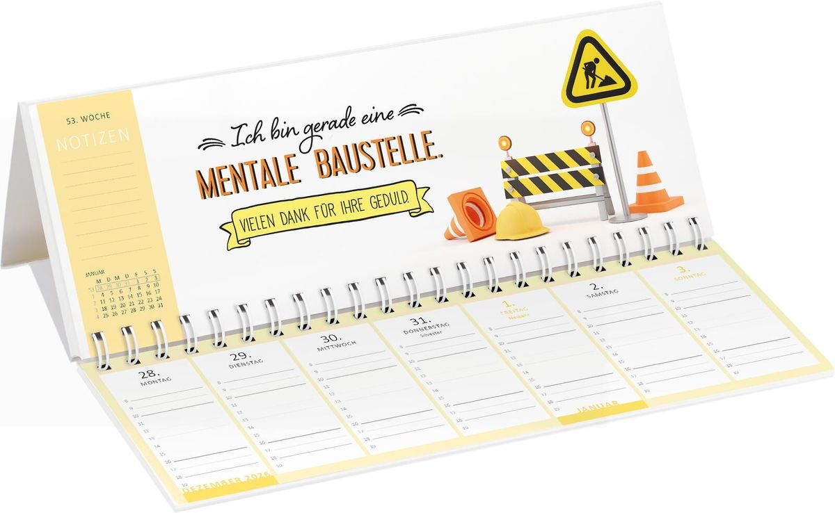 Weitere Ansicht: Tischkalender Nie ist der Freitag da, wenn man ihn braucht! 2027