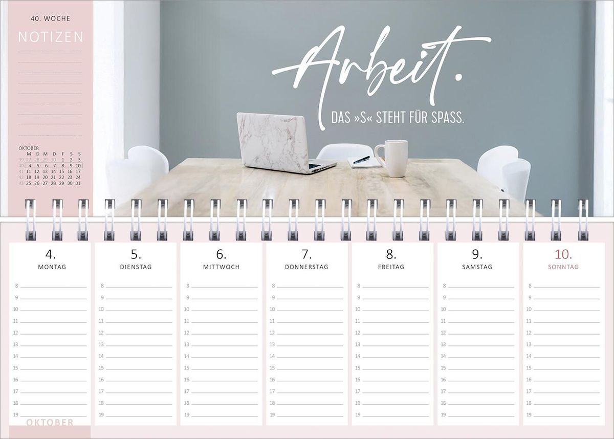 Weitere Ansicht: Tischkalender Nie ist der Freitag da, wenn man ihn braucht! 2027