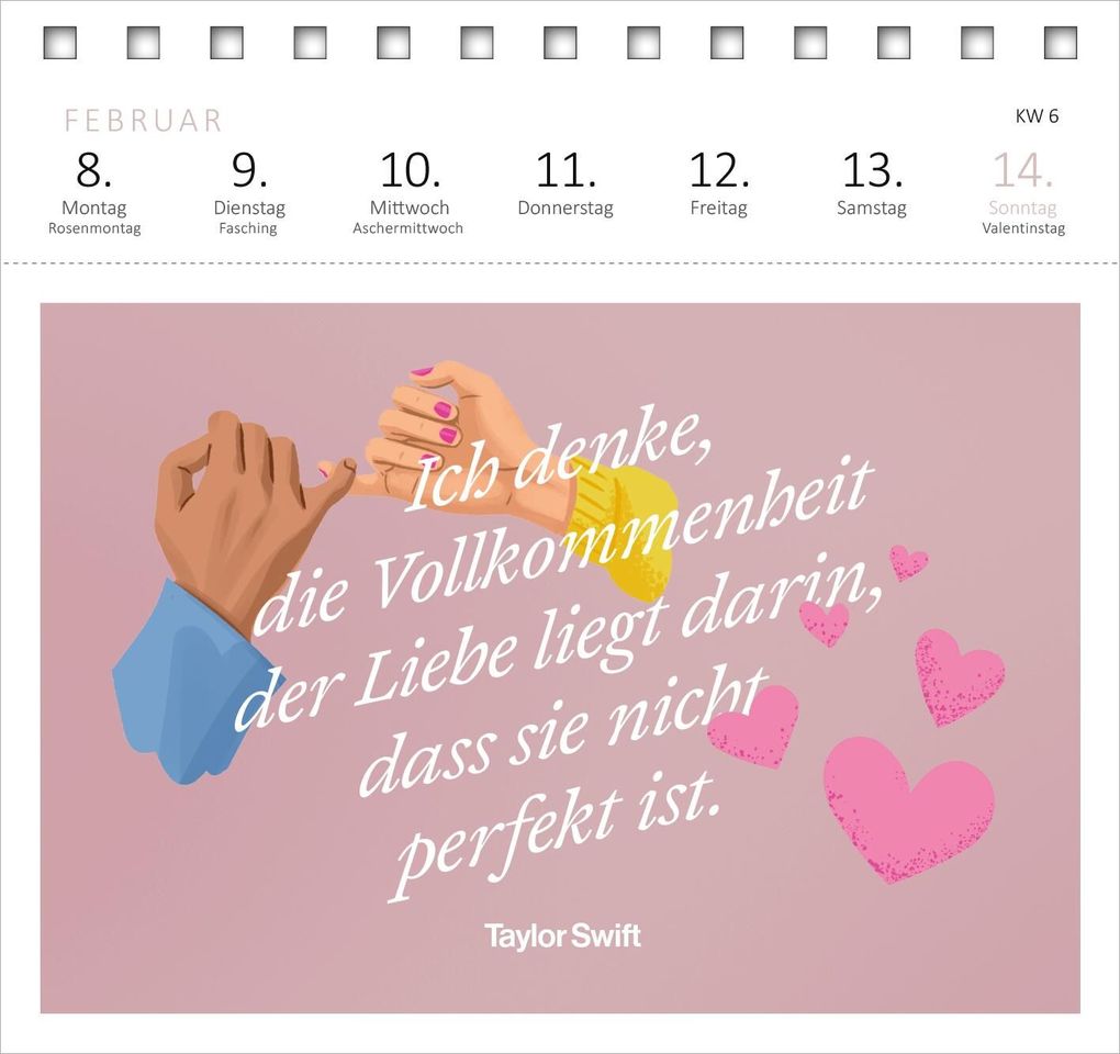 Weitere Ansicht: Postkartenkalender 365 Tage mit Taylor Swift 2027
