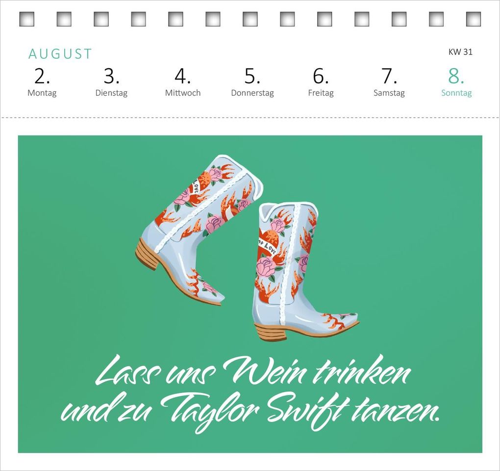 Weitere Ansicht: Postkartenkalender 365 Tage mit Taylor Swift 2027