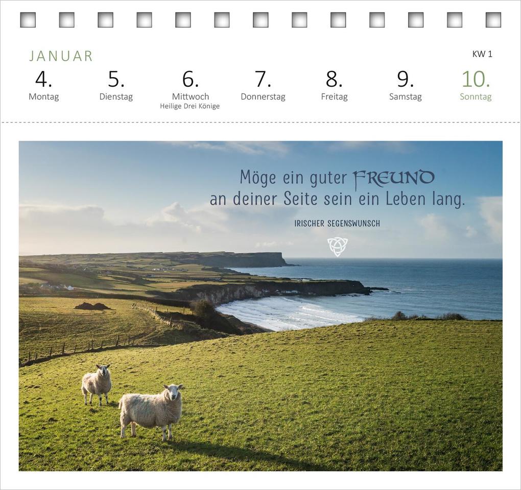 Weitere Ansicht: Postkartenkalender Irische Segenswünsche 2027