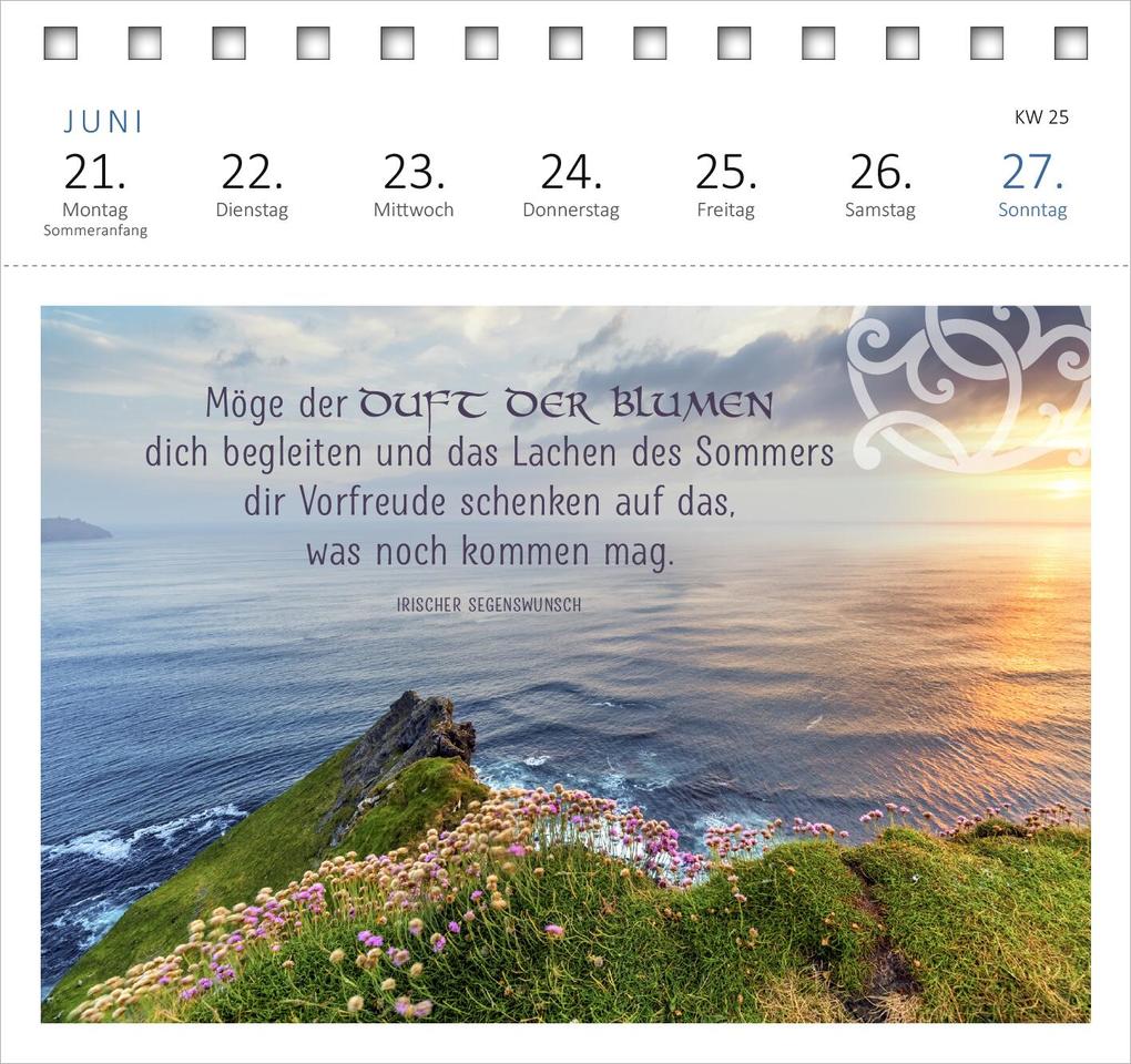 Weitere Ansicht: Postkartenkalender Irische Segenswünsche 2027