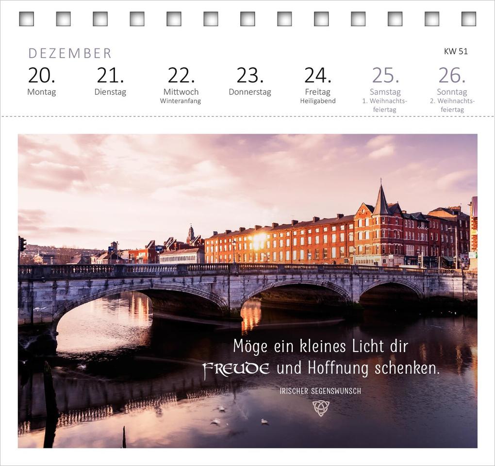 Weitere Ansicht: Postkartenkalender Irische Segenswünsche 2027