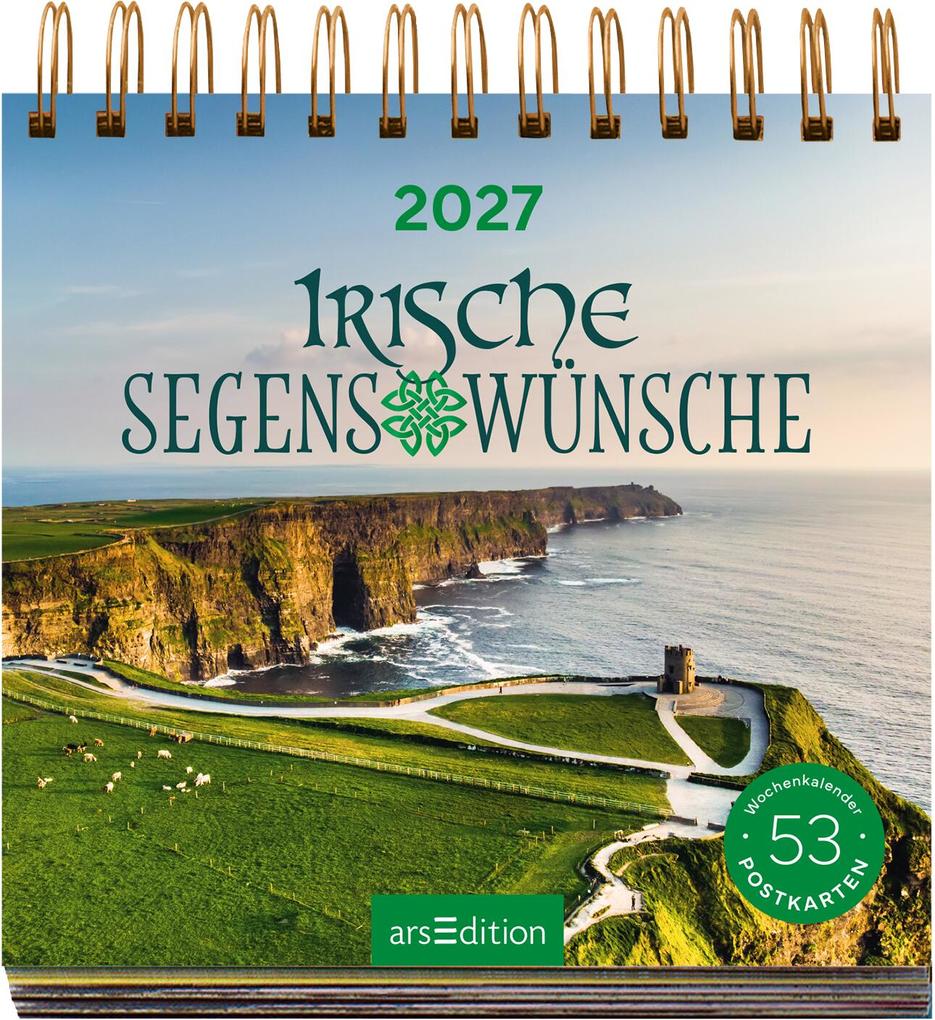Weitere Ansicht: Postkartenkalender Irische Segenswünsche 2027