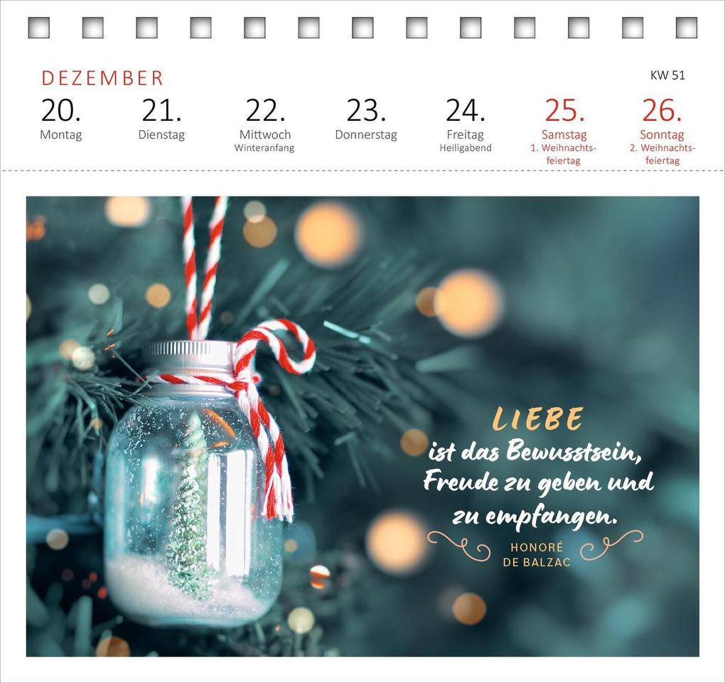 Weitere Ansicht: Postkartenkalender 365 Tage Sonne im Herzen 2027