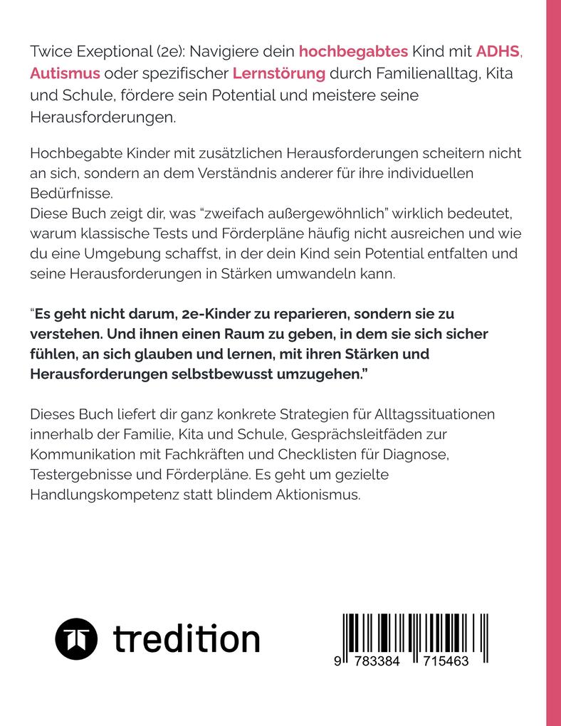 Weitere Ansicht: Twice Exeptional: 2e-Kinder im Familienalltag, Kita und Schule | Alexandra Wittke