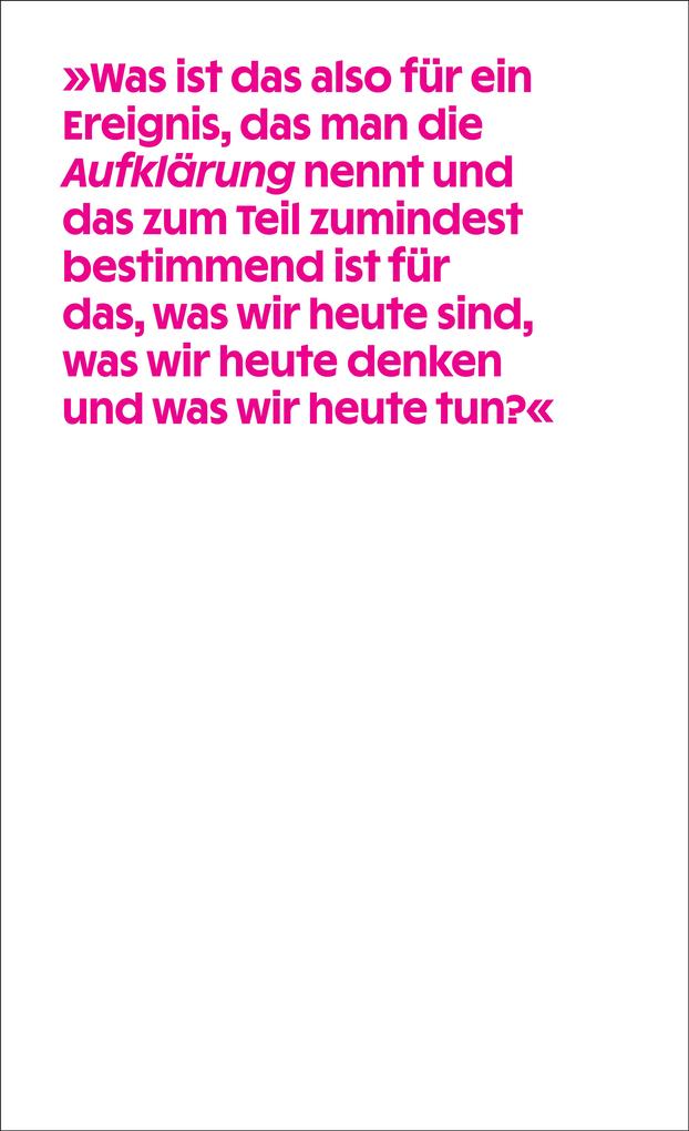 Weitere Ansicht: Was ist Aufklärung? | Michel Foucault