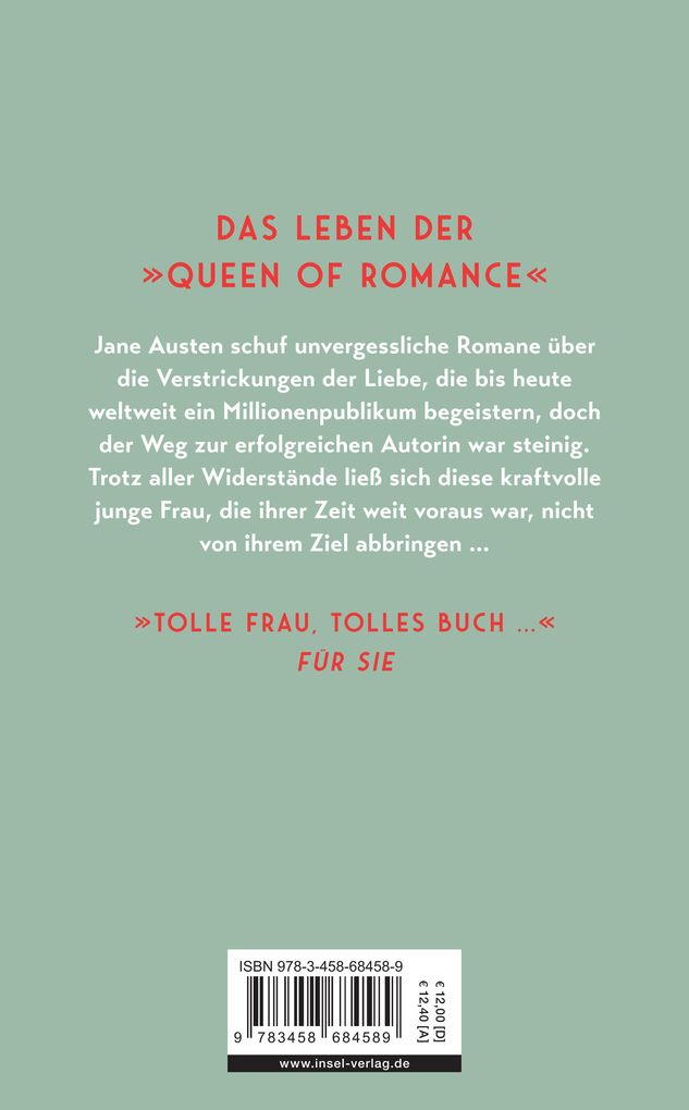 Weitere Ansicht: Jane Austen - Stolz und Leidenschaft | Maxine Wildner