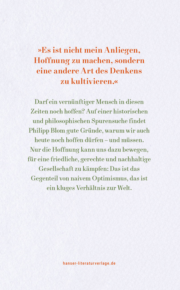 Weitere Ansicht: Hoffnung | Philipp Blom