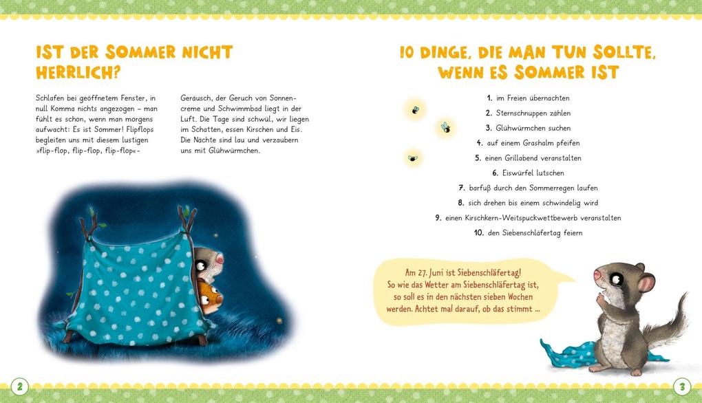 Weitere Ansicht: Der kleine Siebenschläfer: Das machen wir im Sommer! | Sabine Bohlmann