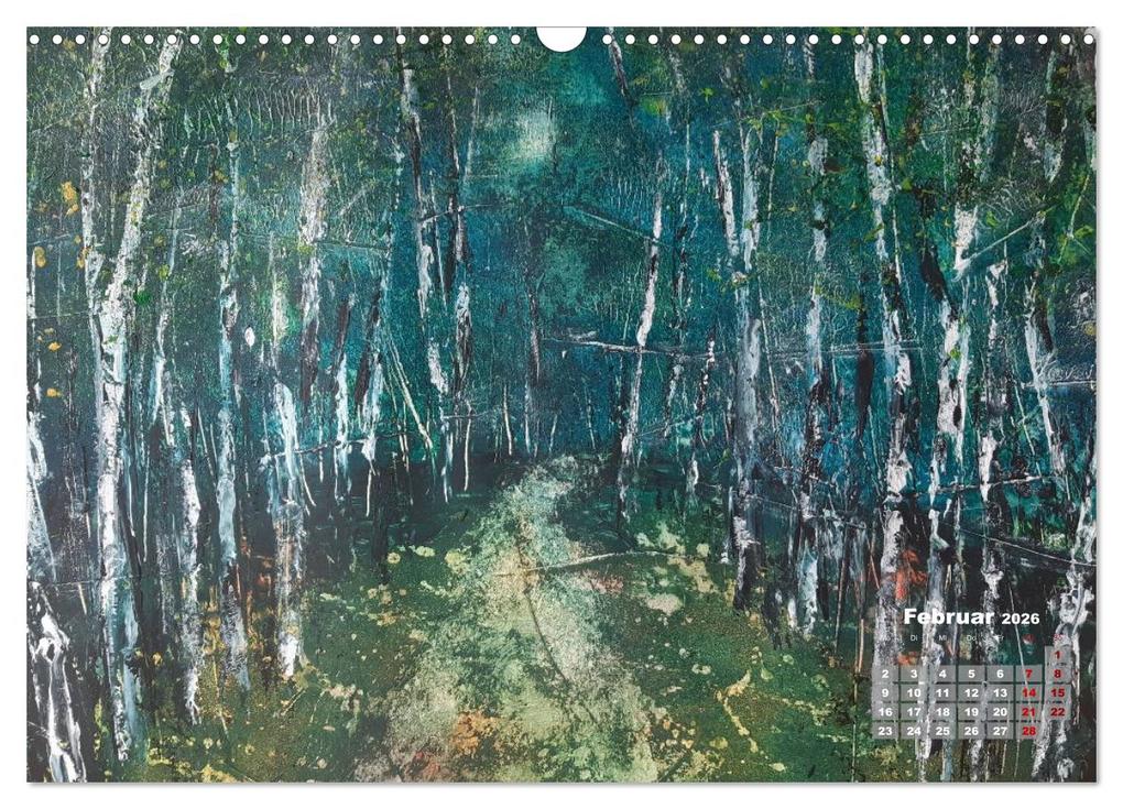 Weitere Ansicht: Landschaften in Acryl & Aquarell (Wandkalender 2026 DIN A3 quer), CALVENDO Monatskalender | Nicolle Range, Calvendo