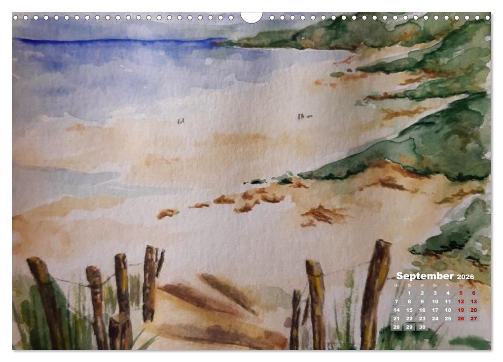 Weitere Ansicht: Landschaften in Acryl & Aquarell (Wandkalender 2026 DIN A3 quer), CALVENDO Monatskalender | Nicolle Range, Calvendo