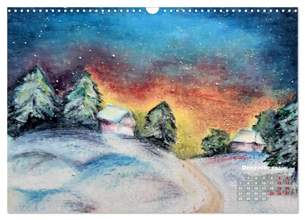 Weitere Ansicht: Landschaften in Acryl & Aquarell (Wandkalender 2026 DIN A3 quer), CALVENDO Monatskalender | Nicolle Range, Calvendo