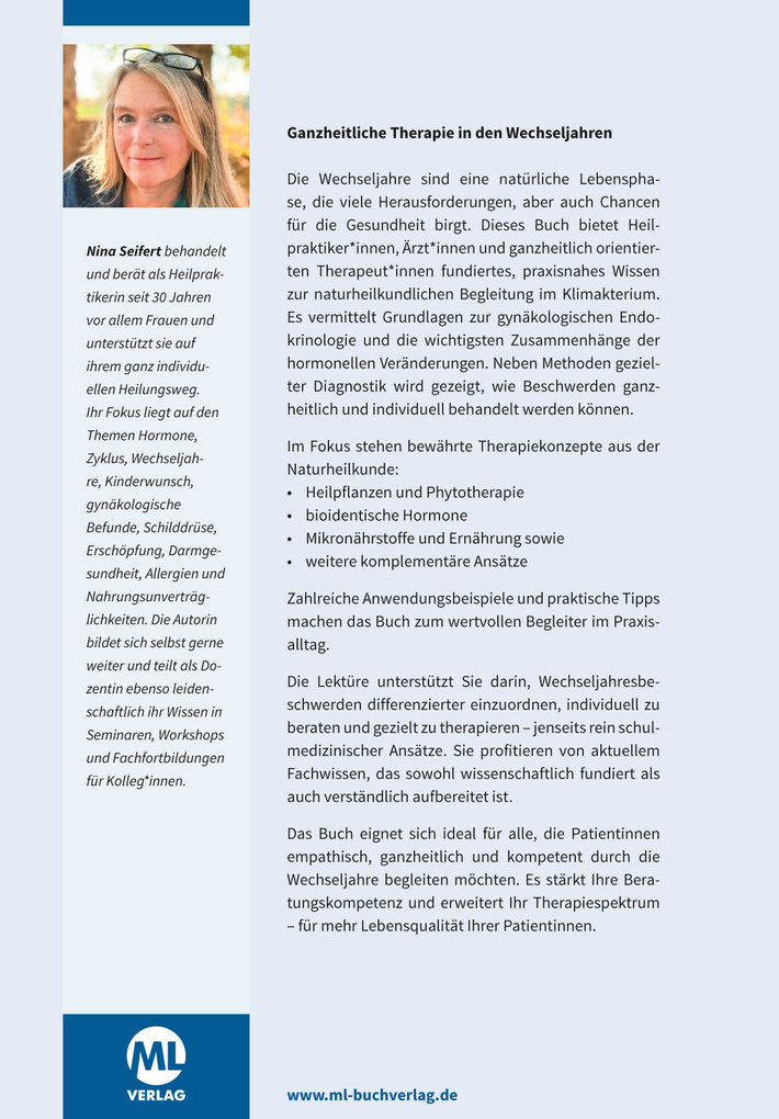 Weitere Ansicht: Wechseljahre verstehen und begleiten | Nina Seifert