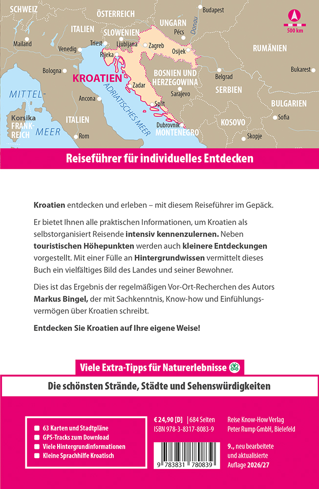 Weitere Ansicht: Reise Know-How Reiseführer Kroatien | Werner Lips, Markus Bingel