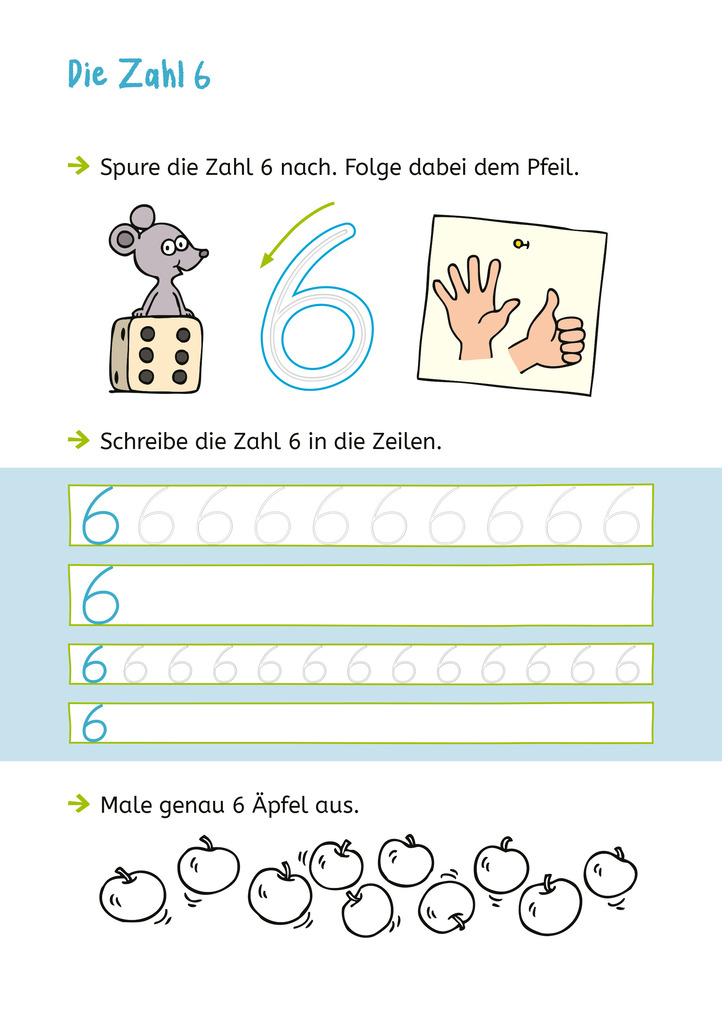 Weitere Ansicht: LERNSTERN. Zahlen schreiben mit Spurrillen | Julia Meyer