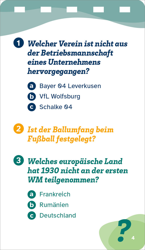 Weitere Ansicht: WAS IST WAS Quiz Fußball
