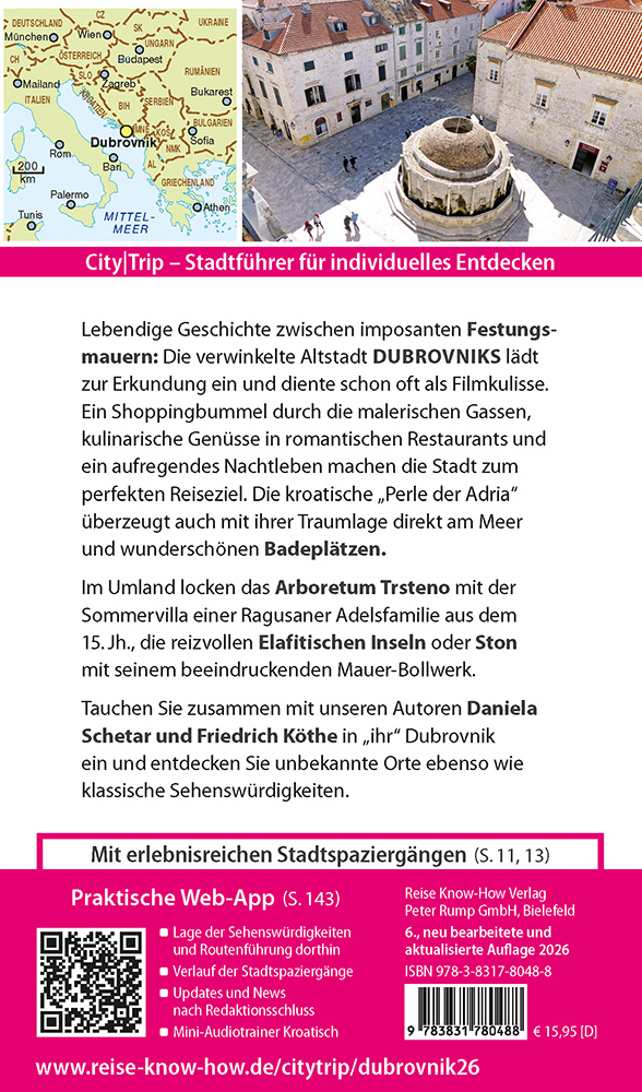 Weitere Ansicht: Reise Know-How CityTrip Dubrovnik | Daniela Schetar, Friedrich Köthe