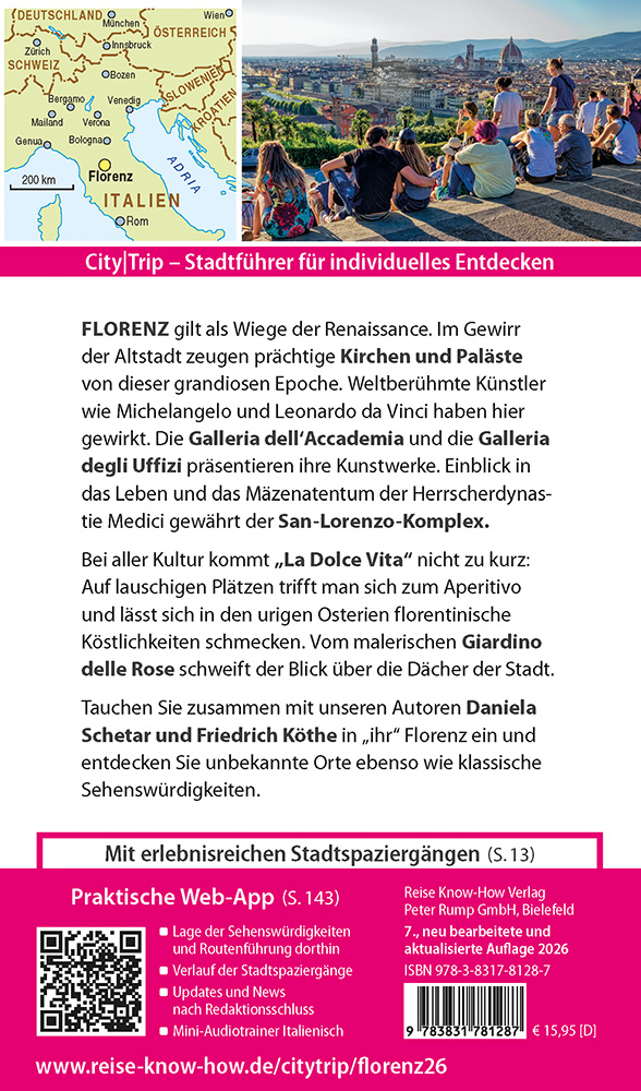 Weitere Ansicht: Reise Know-How CityTrip Florenz | Friedrich Köthe, Daniela Schetar