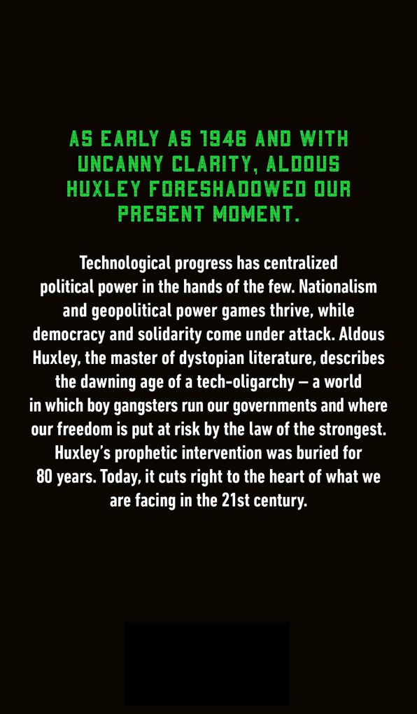 Weitere Ansicht: Time of the Oligarchs | Aldous Huxley