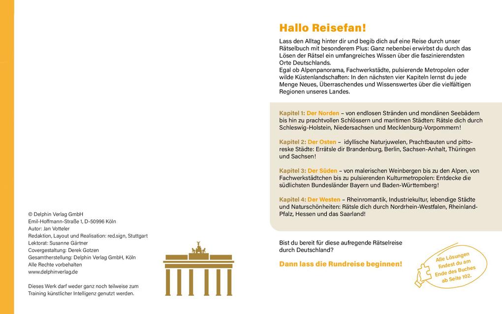 Weitere Ansicht: Reise durch Deutschland I Wissen in Rätseln | Jan Votteler