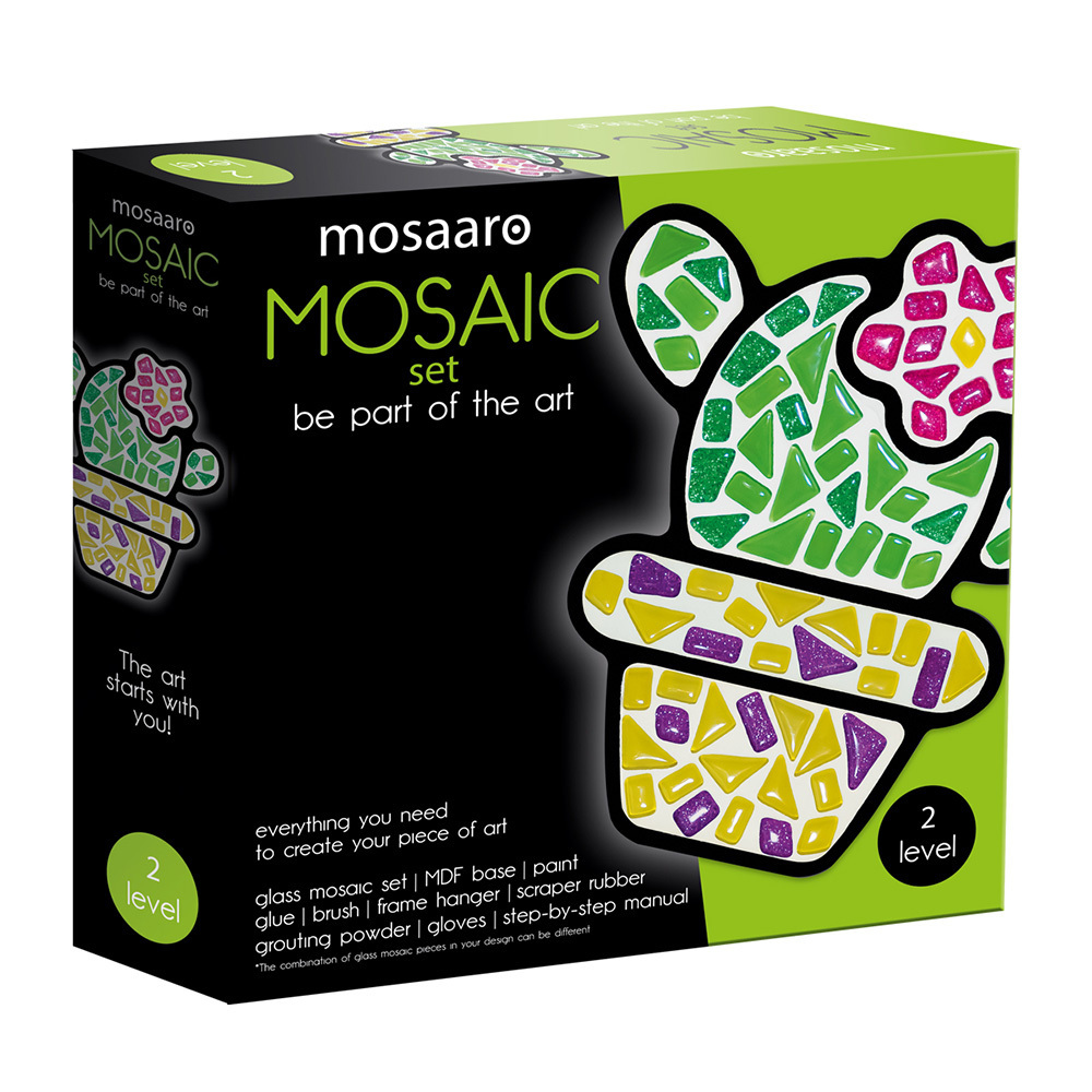 Produktbild: Kreativ-Set Mosaaro Glasmosaik Kaktus MA2006