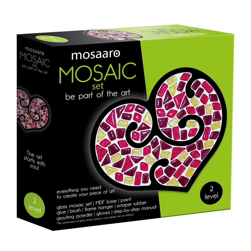 Produktbild: Kreativ-Set Mosaaro Glasmosaik Herz MA2005