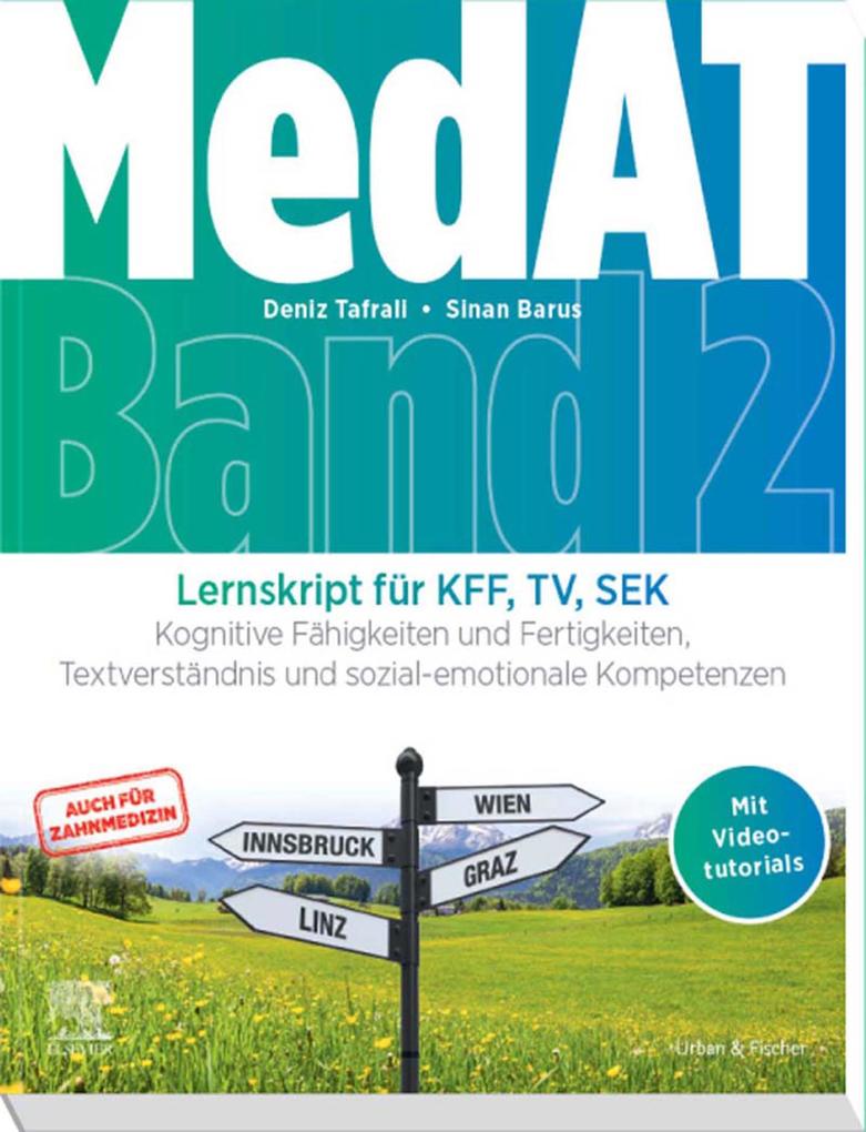 Produktbild: MedAT Lernskript für KFF, TV, SEK (Band 2) | Deniz Tafrali, Sinan Barus