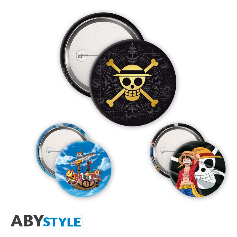 Produktbild: ONE PIECE - Badge Pack - Skull & Luffy