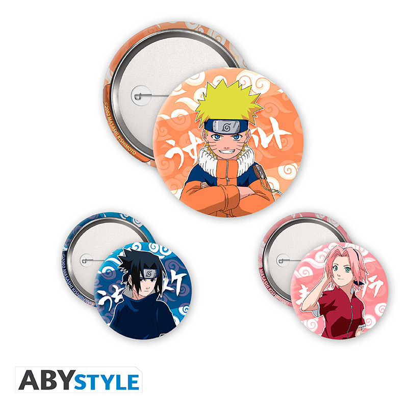 Produktbild: NARUTO - Badge Pack - Naruto, Sasuke, Sakura