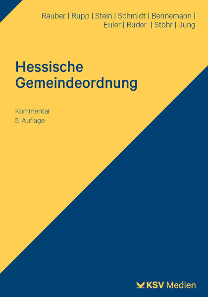 Produktbild: Hessische Gemeindeordnung (HGO) | David Rauber, Matthias Rupp, Katrin Stein, Helmut Schmidt, Gerhard Bennemann