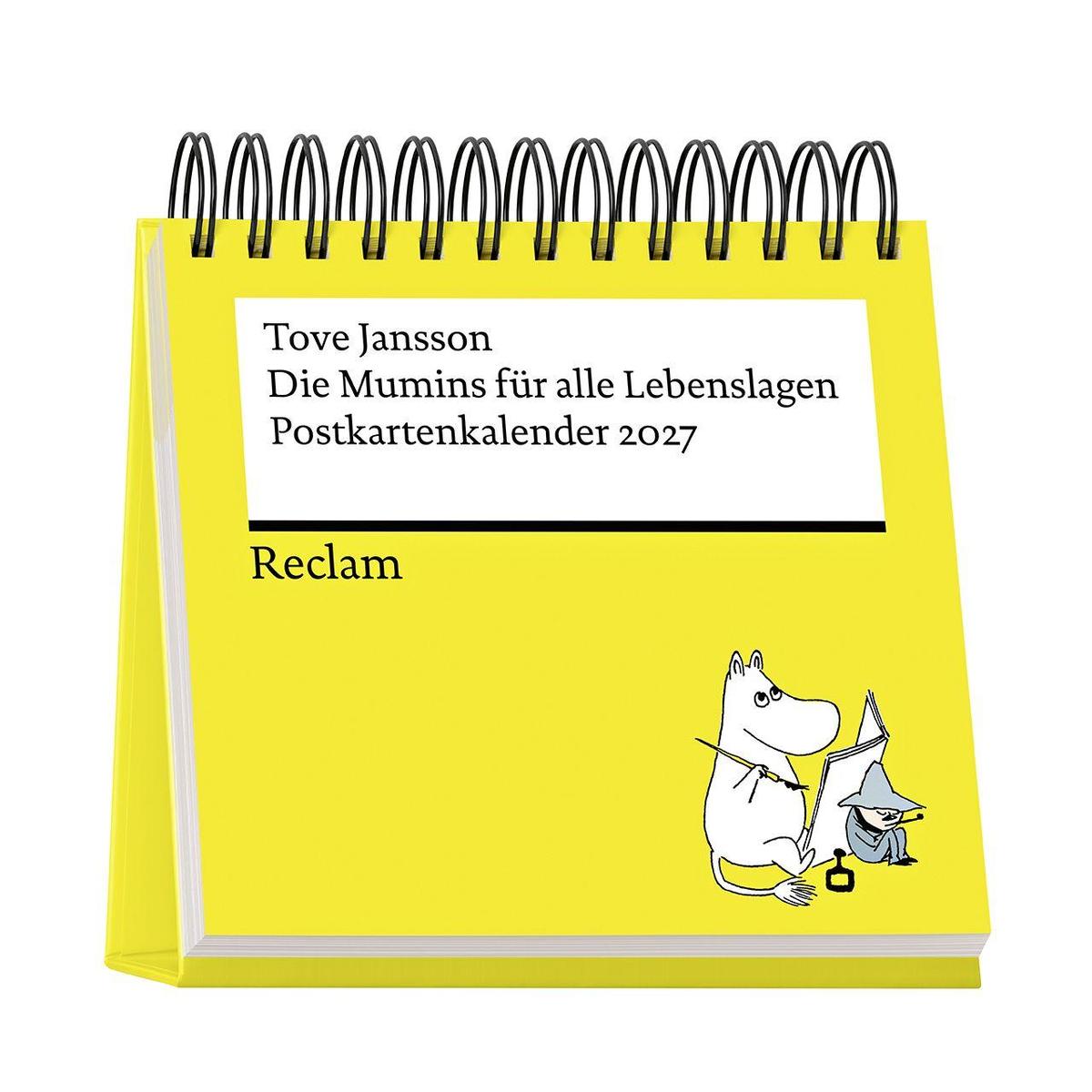 Produktbild: Die Mumins für alle Lebenslagen. Postkartenkalender 2027 | Tove Jansson