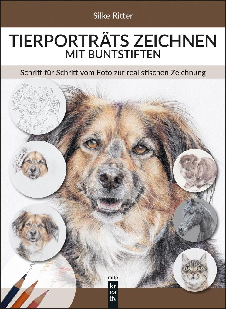 Produktbild: Tierporträts zeichnen mit Buntstiften | Silke Ritter