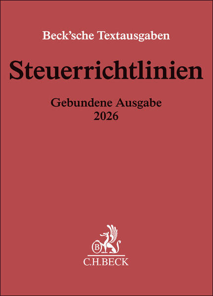 Produktbild: Steuerrichtlinien Gebundene Ausgabe 2026