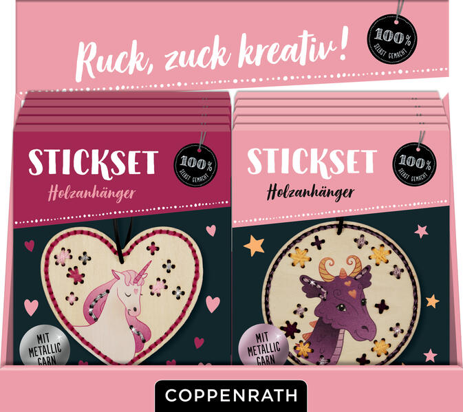 Produktbild: Sticken auf Holzanhängern