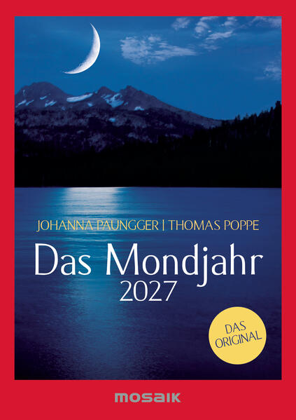 Produktbild: Das Mondjahr 2027 - s/w Taschenkalender | Johanna Paungger, Thomas Poppe