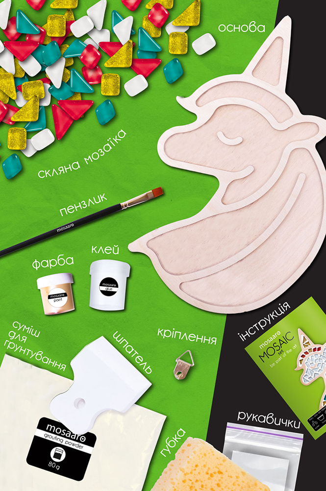 Weitere Ansicht: Mosaik-Set Einhorn MA2002