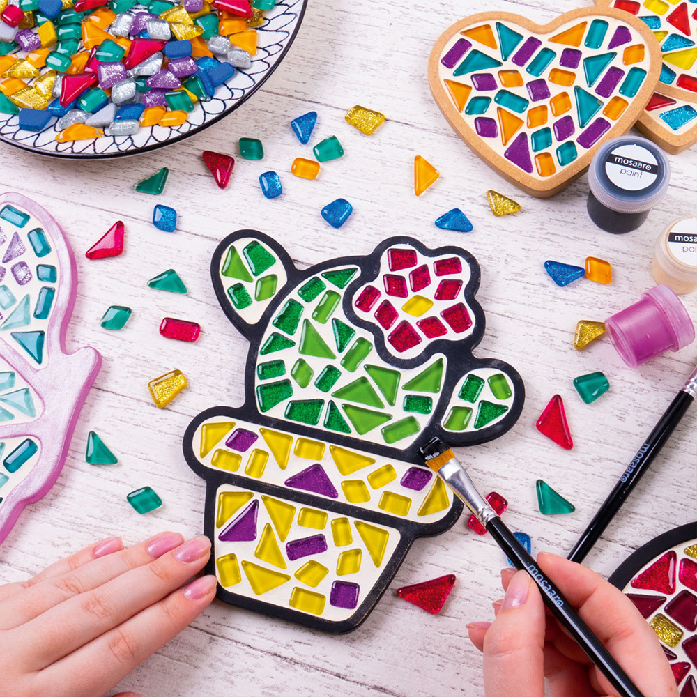 Weitere Ansicht: Kreativ-Set Mosaaro Glasmosaik Kaktus MA2006