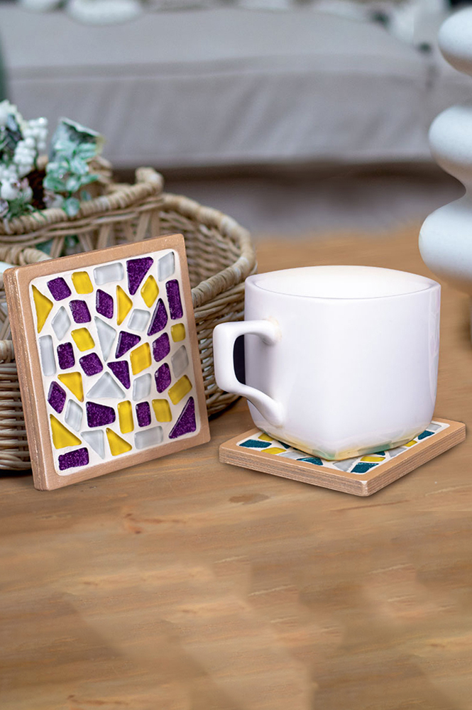Weitere Ansicht: Mosaik-Set Getränkeuntersetzer (quadratisch) MA1002