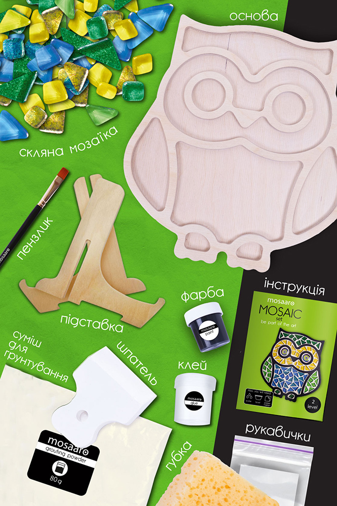 Weitere Ansicht: Mosaik-Set Eule MA2004