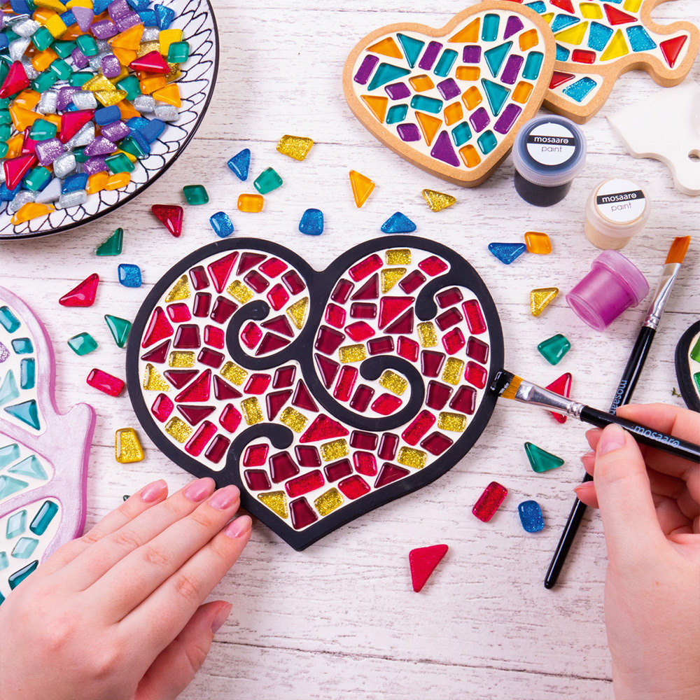 Weitere Ansicht: Kreativ-Set Mosaaro Glasmosaik Herz MA2005