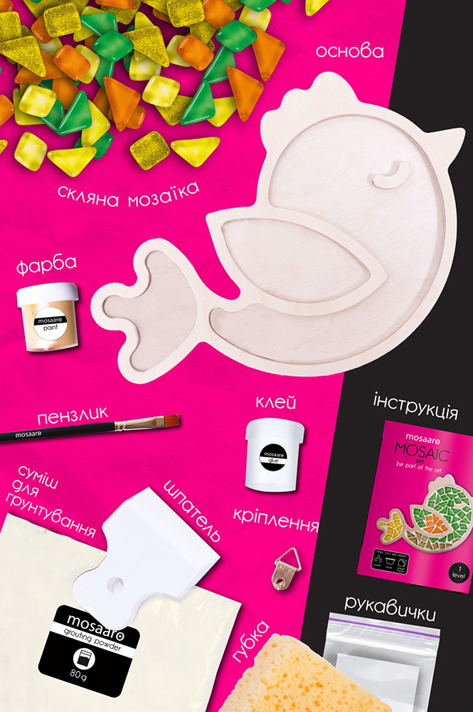 Weitere Ansicht: Mosaik-Set Vogel MA1005