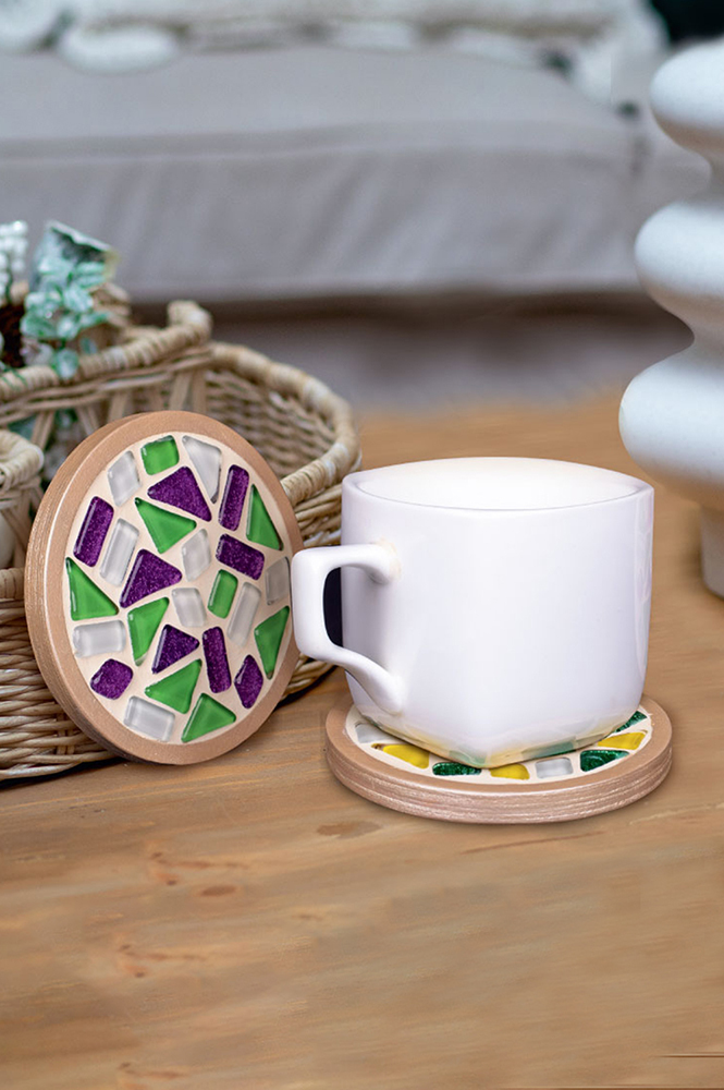 Weitere Ansicht: Mosaik-Set Getränkeuntersetzer (rund) MA1001