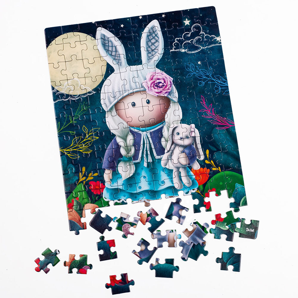 Weitere Ansicht: Puzzle Kleines Kaninchenmädchen DT100-01