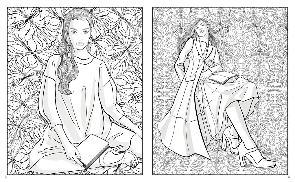 Weitere Ansicht: Das Fashion Malbuch für Erwachsene | F. Volker Feyerabend