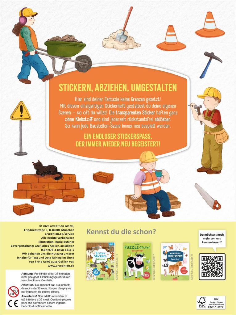 Weitere Ansicht: Mein Endlos-Stickerspaß - Baustelle