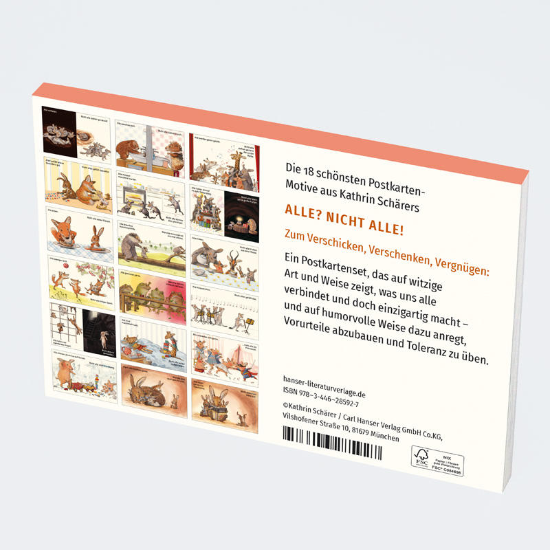 Weitere Ansicht: Alle? Nicht alle! Postkarten-Set | Kathrin Schärer
